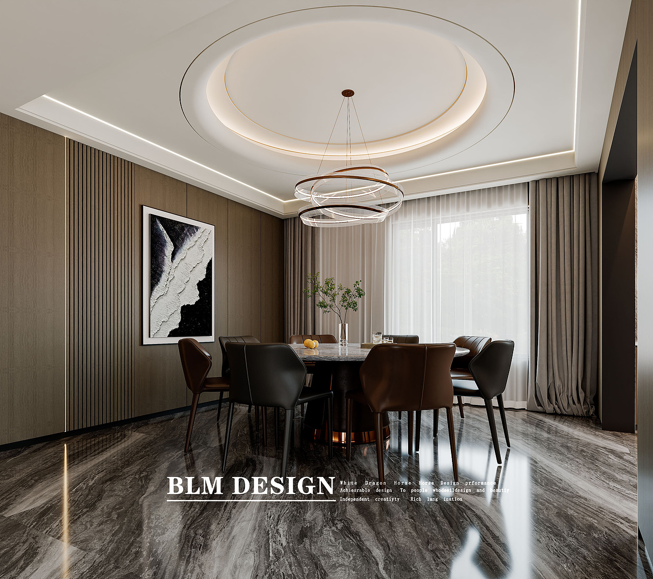 意式设计案例分享（图ZNDA0NDY3Mzg4） - 家装设计 - 站酷设计师白龙马效果图露露原创素材 - 站酷ZCOOL