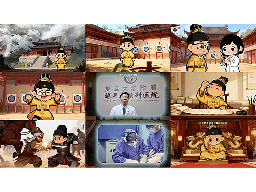 复旦大学附属眼耳鼻喉科医院ai动画创意视频