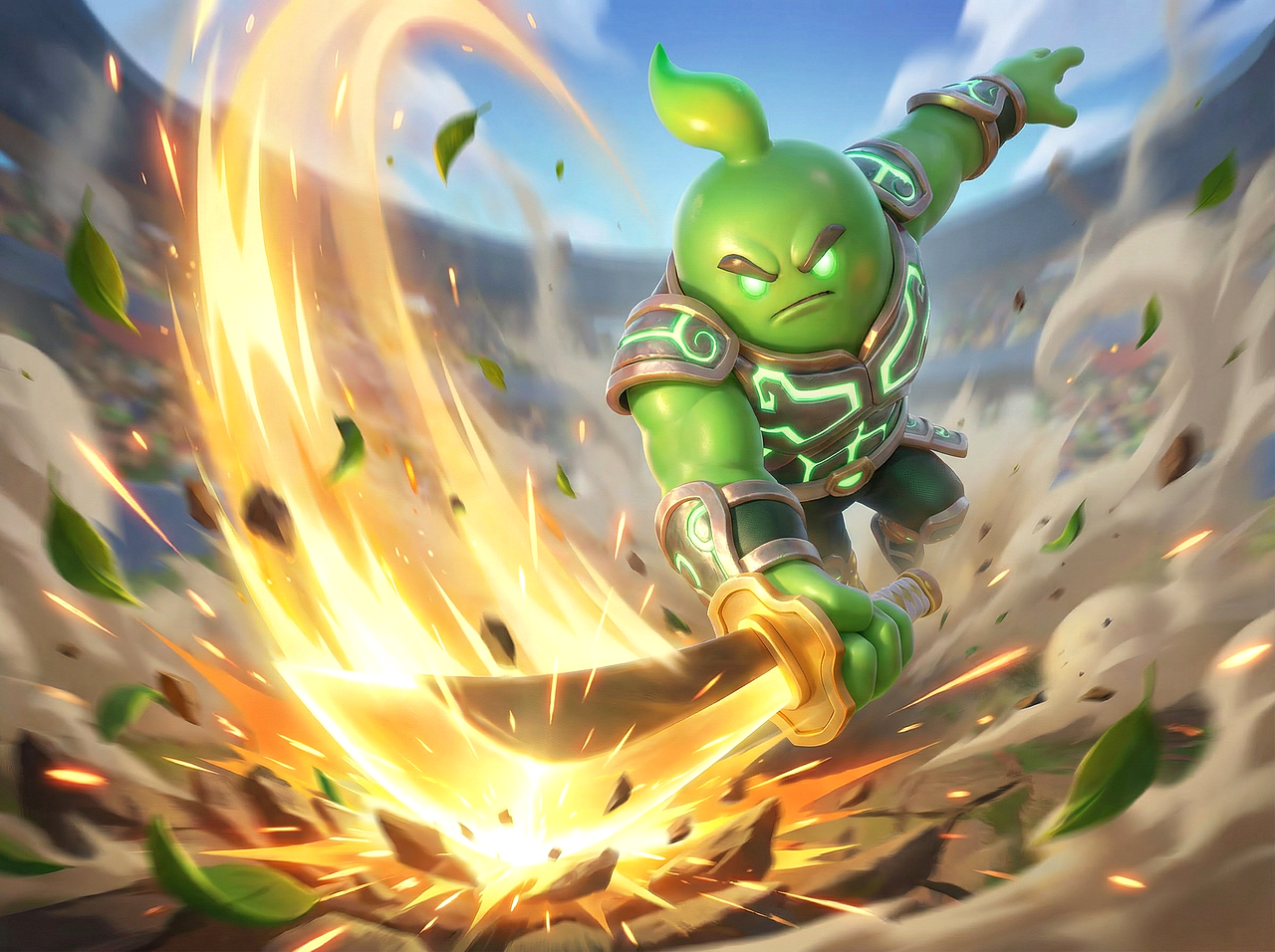 AIGC赋能 | 小绿豆重生为罗马竞技场战神了💚（图ZNDA0NDc2ODA0） - AI作品 - 站酷设计师夏木L原创素材 - 站酷ZCOOL