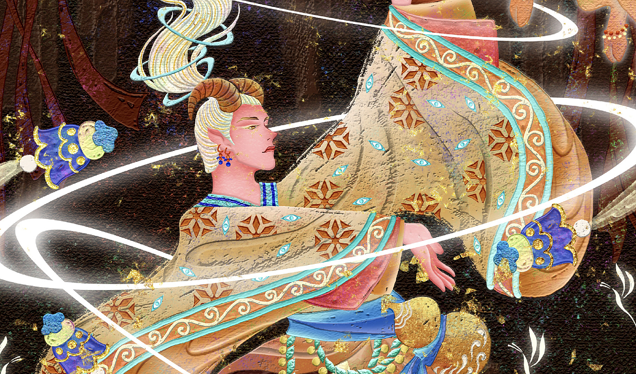 二十八星宿·四金星君（图ZNDA0NDc5MTM2） - 艺术插画 - 站酷设计师插画师奇点原创素材 - 站酷ZCOOL