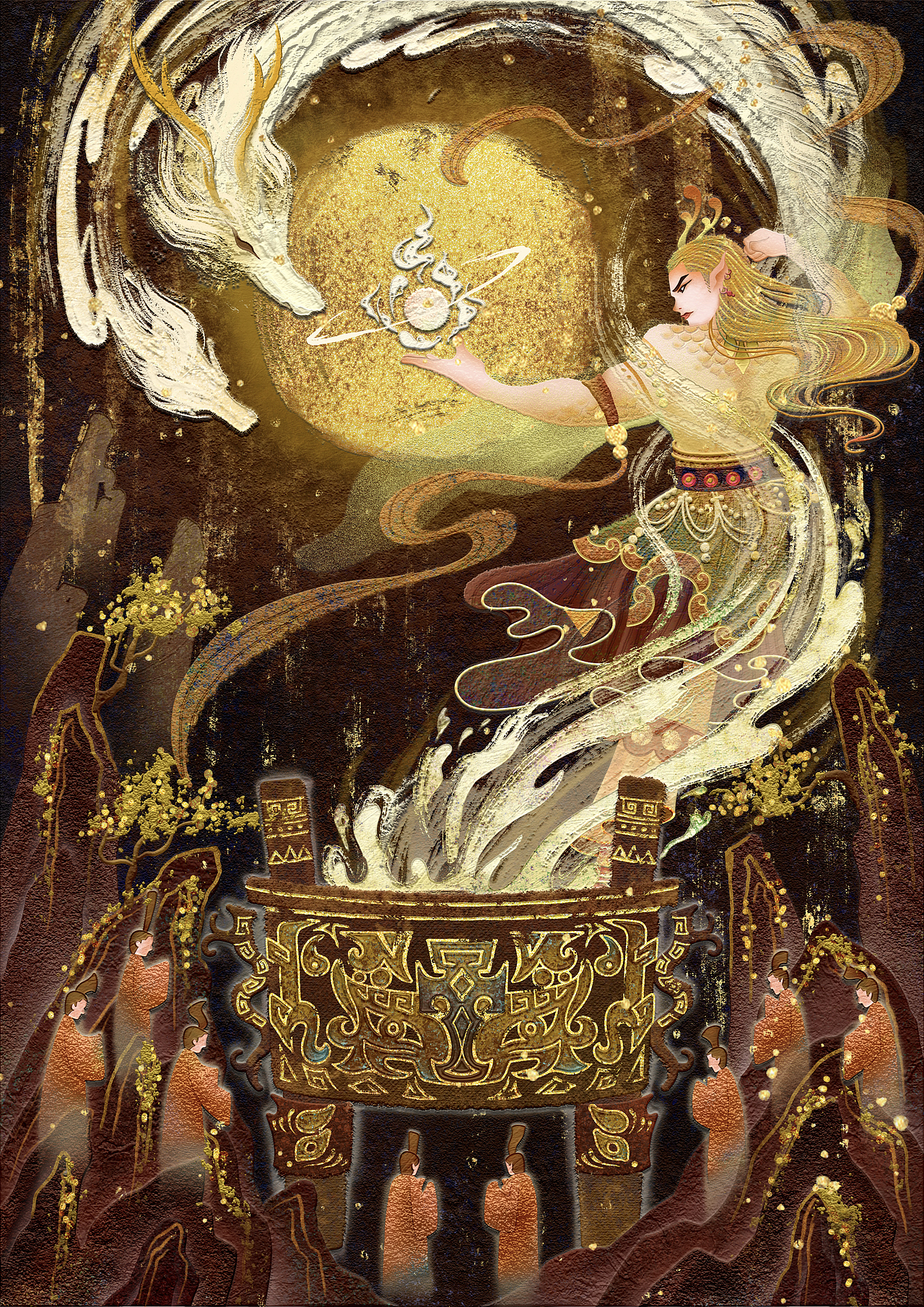 二十八星宿·四金星君（图ZNDA0NDc5MTQ4） - 艺术插画 - 站酷设计师插画师奇点原创素材 - 站酷ZCOOL