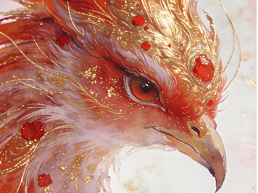 金箔岩彩插画合集