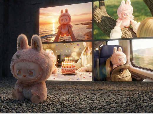 AIGC潮玩短片《当labubu被遗忘后……》（个人主页-ZNzMzNDkzMDQ=） - 宣传片 - 站酷设计师饼_bing原创素材 - 站酷ZCOOL