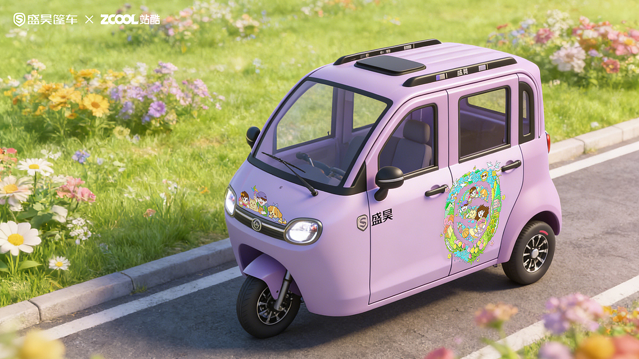 一路繁花（图ZNDA0NDg3NzY0） - 机械/交通 - 站酷设计师裴裴原创素材 - 站酷ZCOOL