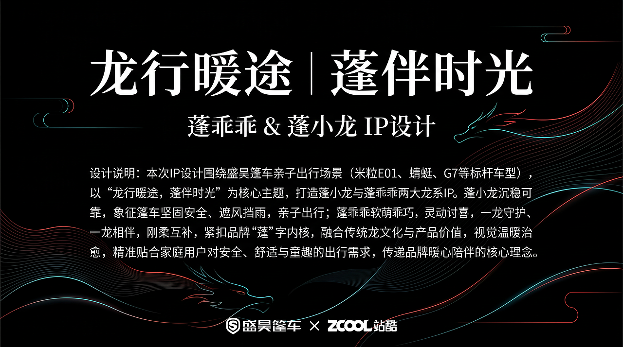 龙行暖途·蓬伴时光 | 蓬乖乖 & 蓬小龙IP设计（图ZNDA0NDkzMjg0） - 机械/交通 - 站酷设计师可可曲奇AIGC原创素材 - 站酷ZCOOL
