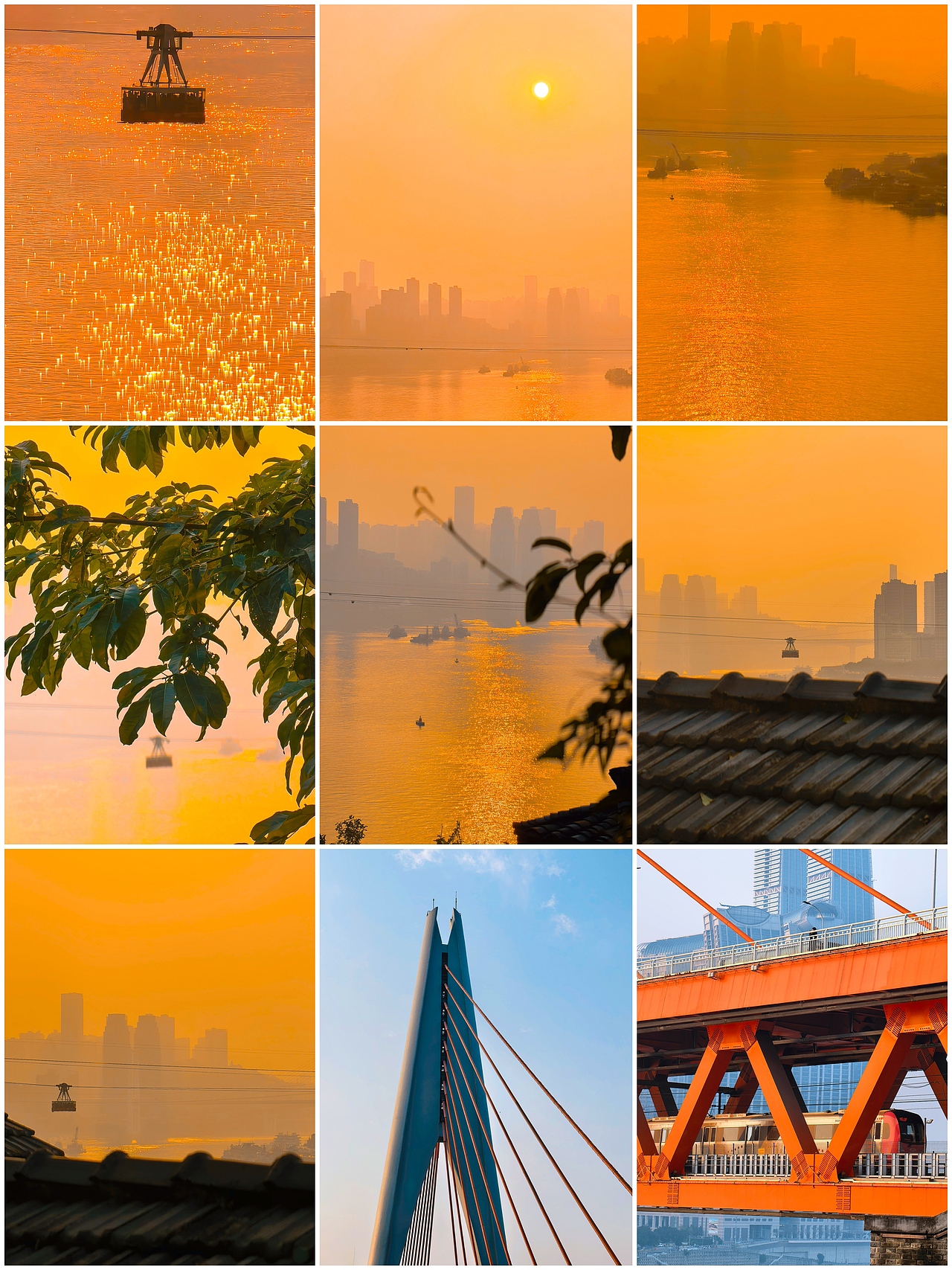 重庆惊现橘子海，嘉陵江畔的浪漫落日，美到失语（图ZNDA0NDkzMjQ0） - 风光摄影 - 站酷设计师图龙摄影原创素材 - 站酷ZCOOL