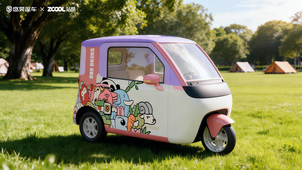 盛昊篷車-萌寵派對（圖ZNDA0NDk1NzY4） - 機械/交通 - 站酷設計師a阿當原創(chuàng)素材 - 站酷ZCOOL