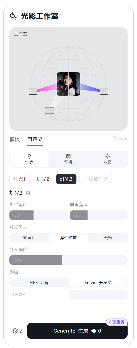 AI实用指南｜不用布光，海螺AI一键搞定专业打光（图ZMTU0OTI0MjQ=） - 评测 - 站酷设计师大猫404原创素材 - 站酷ZCOOL