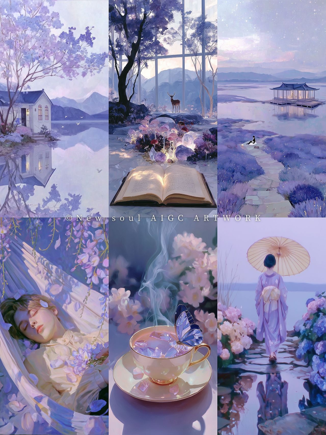 紫色静谧（图ZNDA0NTAzMzEy） - AI作品 - 站酷设计师Newsoula原创素材 - 站酷ZCOOL