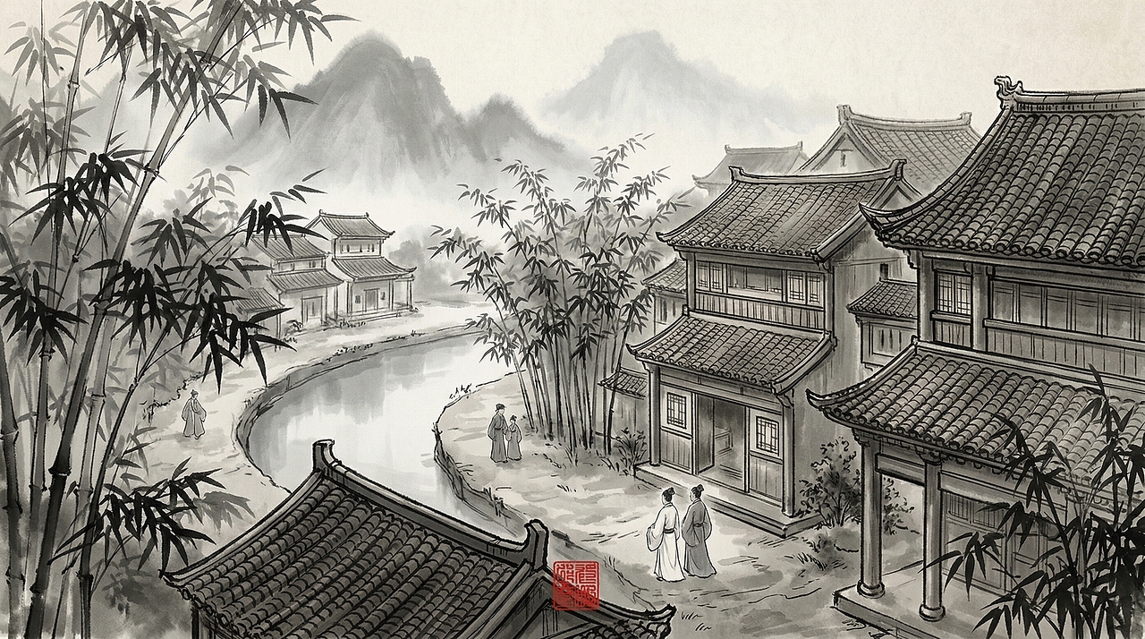 干货分享:如何用 Prompt 还原顶级水墨商业分镜?(图ZNDA0NTA3NTA4) - AI作品 - 站酷设计师尤鹿AIGC原创素材 - 站酷ZCOOL