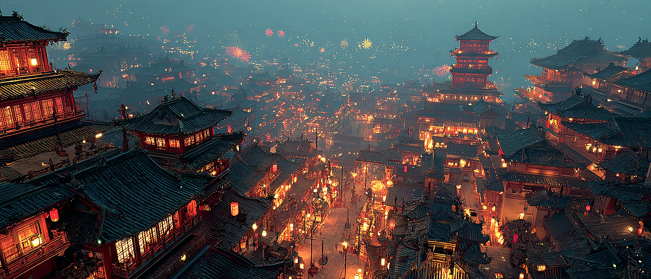 盛世长安·不夜归墟｜国风场景概念设计（图ZNDA0NTExOTI4） - 交互/UE - 站酷设计师小菟包原创素材 - 站酷ZCOOL