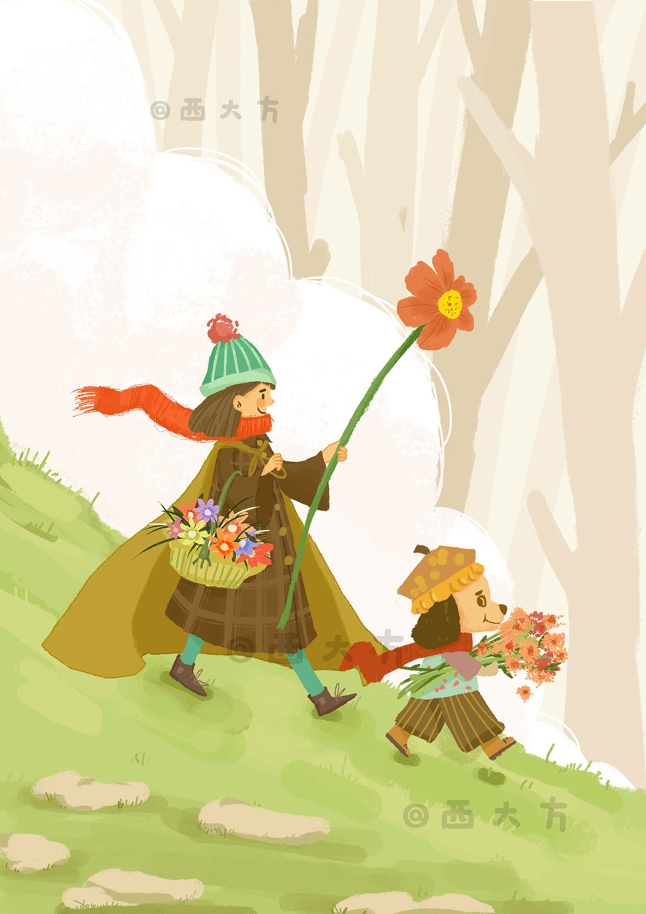 儿童插画 | 图书配图内插（图ZNDA0NTE2MjMy） - 商业插画 - 站酷设计师西大方原创素材 - 站酷ZCOOL