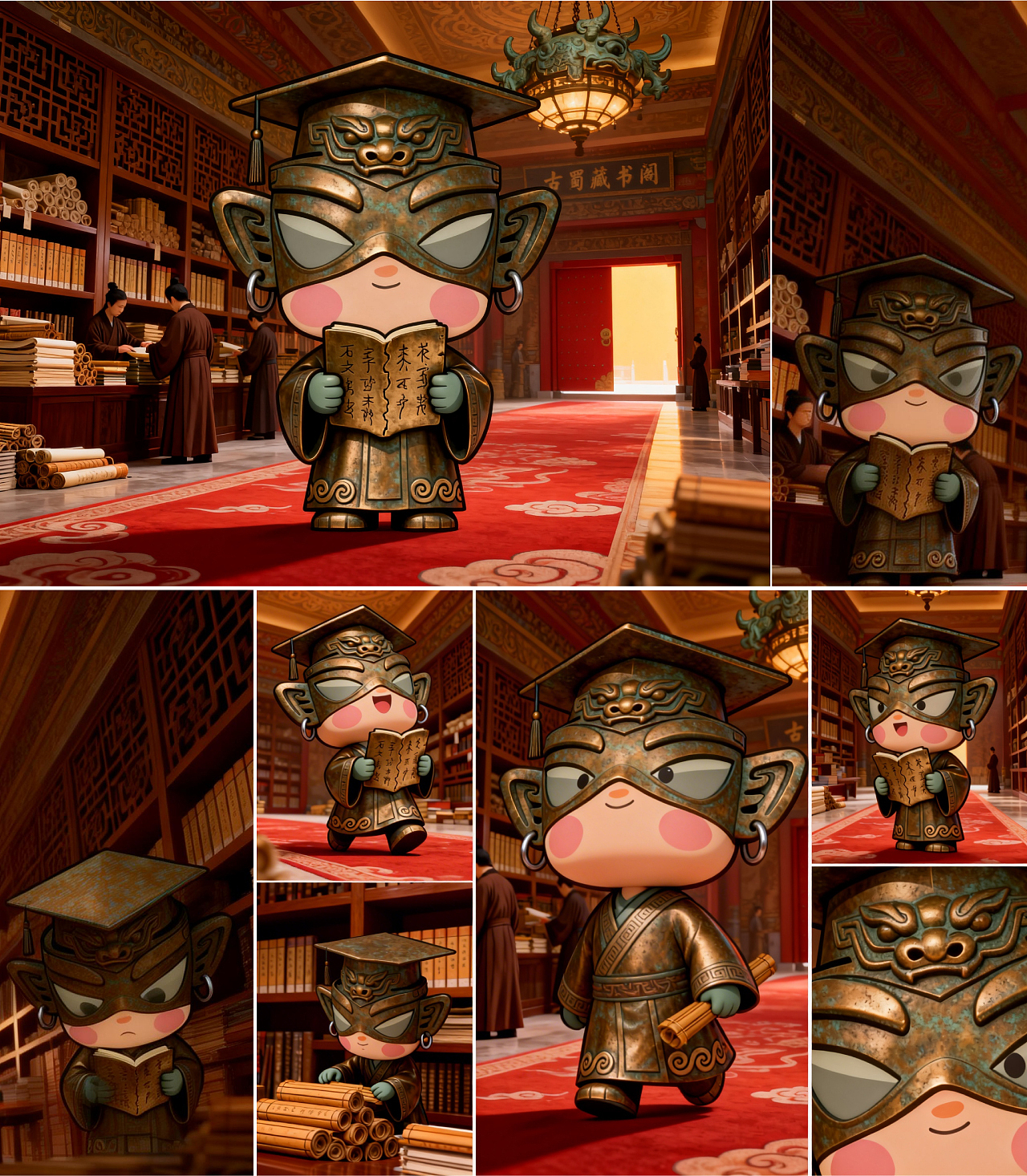 原创IP--「蜀人小星」系列（图ZNDA0NTIwNDYw） - IP形象 - 站酷设计师小博老师原创素材 - 站酷ZCOOL