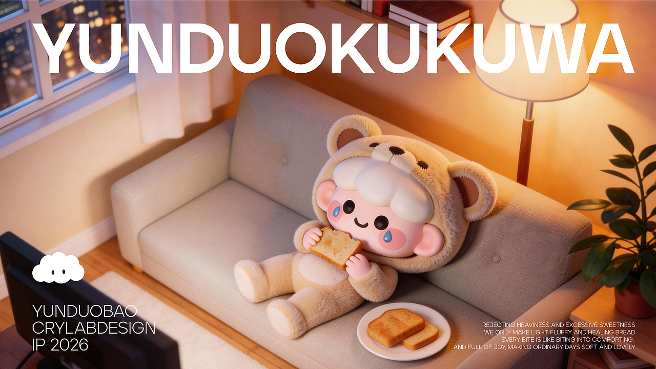 面包店IP形象设计【YUNDUOBAO]云朵哭哭包（图ZNDA0NTIyNDMy） - IP形象 - 站酷设计师咕嘟咕嘟gudugudu原创素材 - 站酷ZCOOL