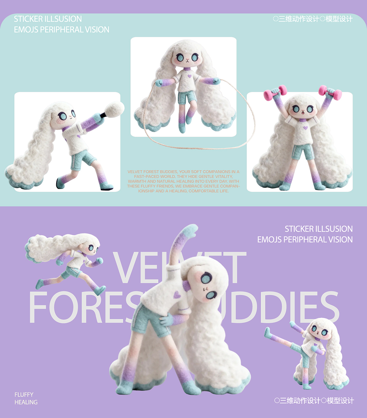 原创 IP｜云朵垂耳兔・治愈系小伙伴（图ZNDA0NTIyNTIw） - IP形象 - 站酷设计师小猫不蘸墨原创素材 - 站酷ZCOOL