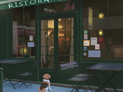 小狗想要吃大餐（个人主页-ZNzMzNTI3NjQ=） - 创作习作 - 站酷设计师Movsu幕泝原创素材 - 站酷ZCOOL