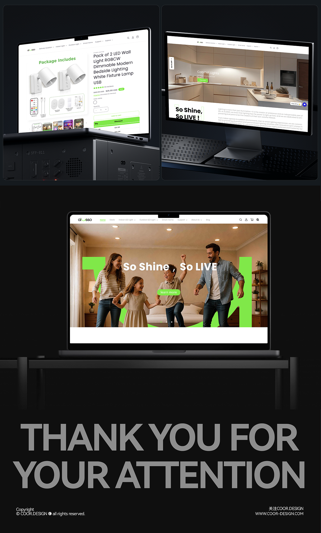 alusso x COOR | 年轻化灯具品牌形象重塑（图ZNDA0NTIzNTEy） - 品牌 - 站酷设计师可点设计COOR原创素材 - 站酷ZCOOL