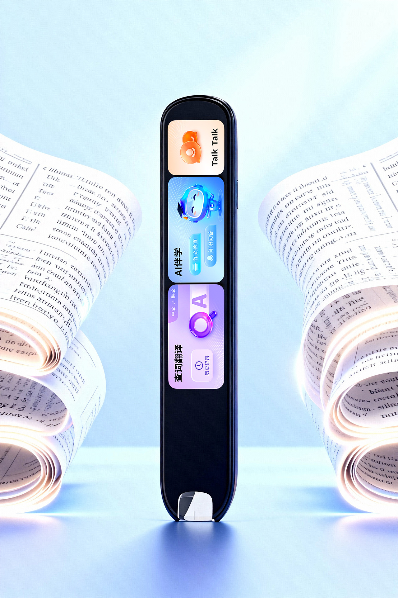 科大讯飞词典笔实拍+AIGC拍摄（图ZNDA0NTMxMjM2） - 产品摄影 - 站酷设计师zenkiCC原创素材 - 站酷ZCOOL