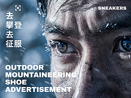 户外登山运动鞋商业级广告·AI赋能