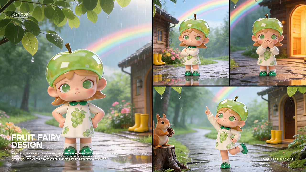 果灵初绽・丙午新序 | 我的第二套水果精灵 IP 提案（图ZNDA0NTMzOTA0） - IP形象 - 站酷设计师崔轩轩原创素材 - 站酷ZCOOL