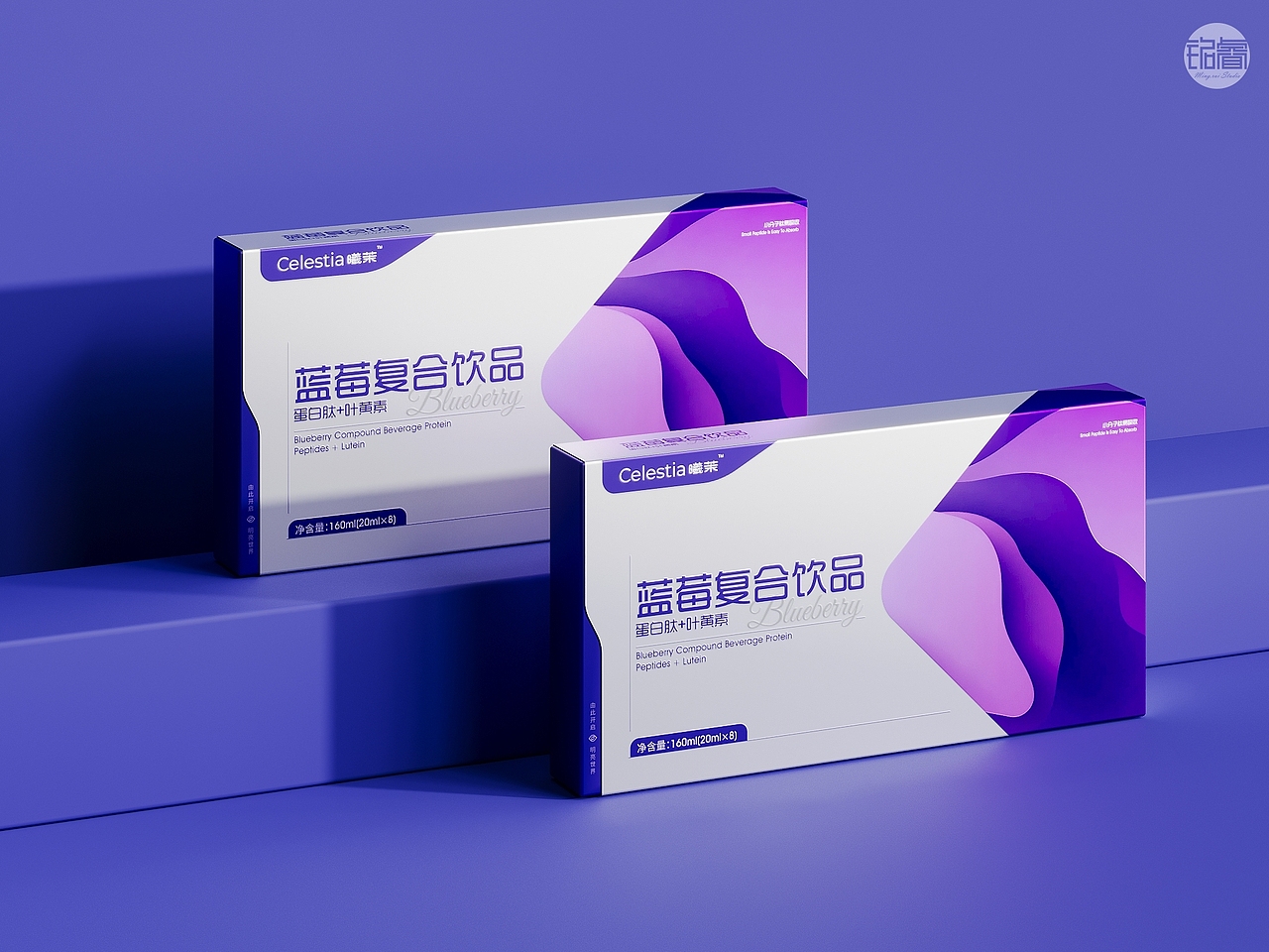 蓝润养眼 · 双重呵护—蓝莓复合饮口服液 | 铭睿益创（图ZNDA0NTQ0MDAw） - 包装 - 站酷设计师刘益铭原创素材 - 站酷ZCOOL