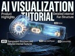 AI 驱动产品科技可视化：从普通产品到工业级内部结构展示