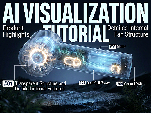 AI 驱动产品科技可视化：从普通产品到工业级内部结构展示