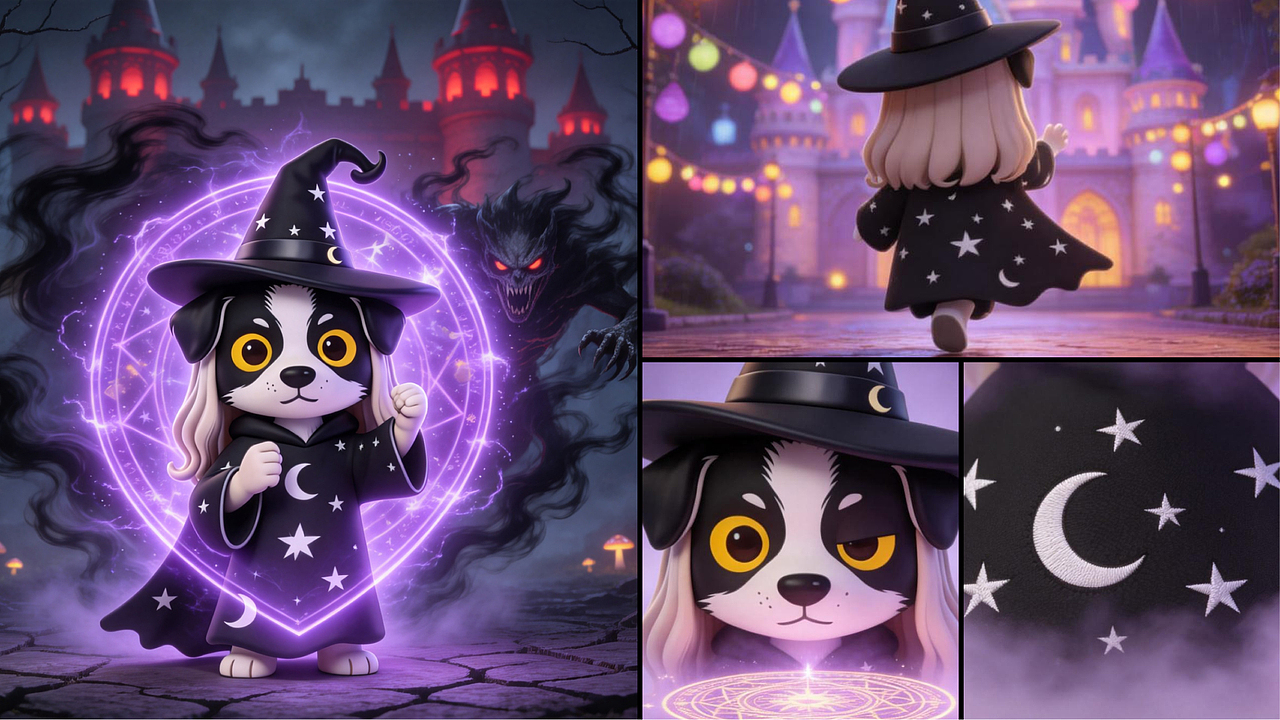 灵境四灵 | 边牧IP全案设计：四种天赋，一束光（图ZNDA0NTU3OTg0） - IP形象 - 站酷设计师POPooooo原创素材 - 站酷ZCOOL