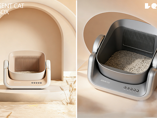 全自动智能猫砂盆（个人主页-ZNzMzNTY5NTI=） - 生活用品 - 站酷设计师栗壳设计原创素材 - 站酷ZCOOL