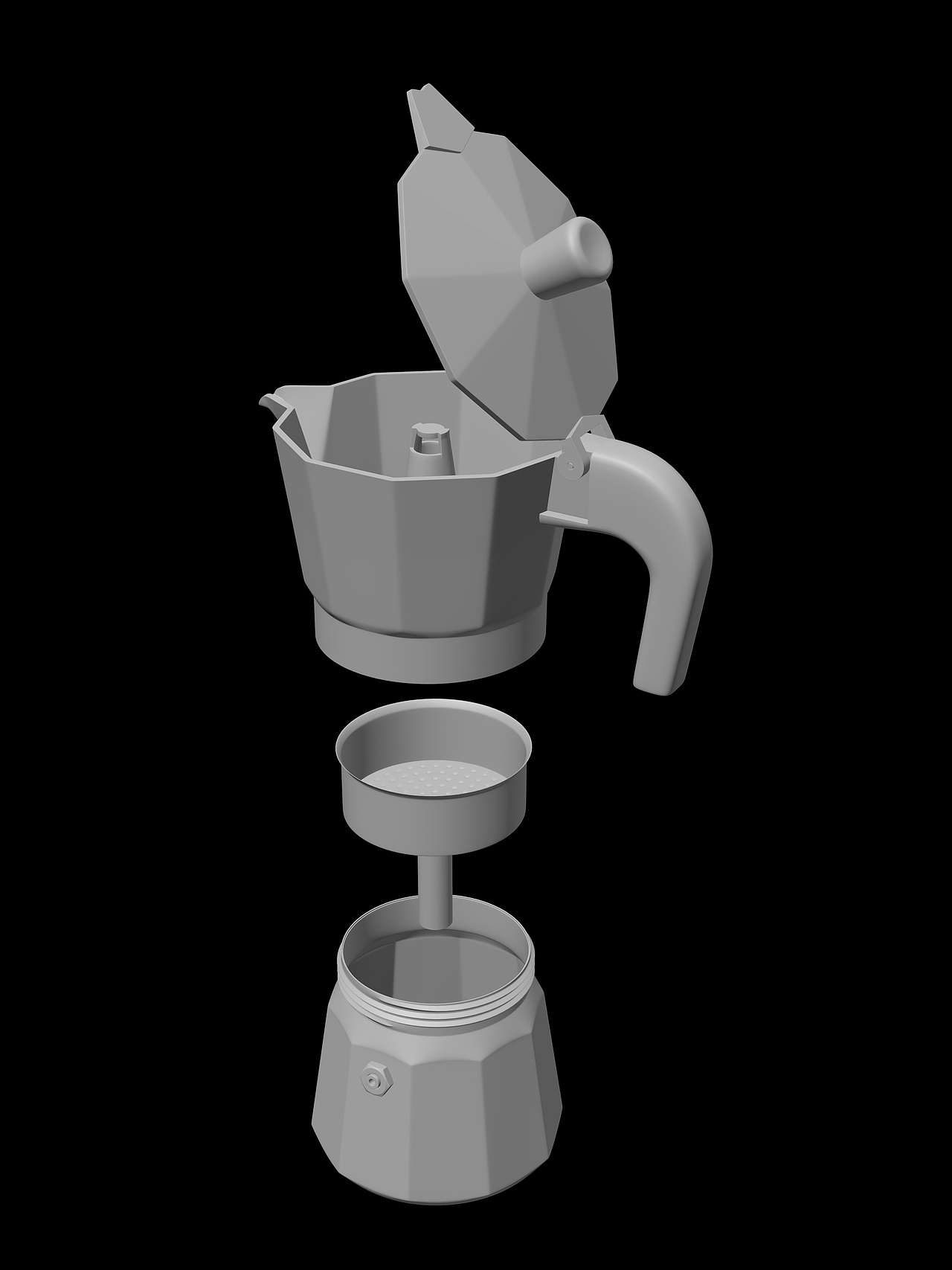 C4D摩卡壶产品建模渲染（图ZNDA0NTY4ODQ4） - 产品 - 站酷设计师3D光影集原创素材 - 站酷ZCOOL