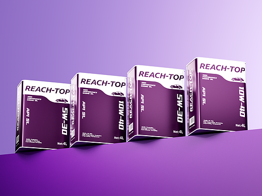 包装 | REACH-TOP经典系列发动机油（外贸版）包装设计
