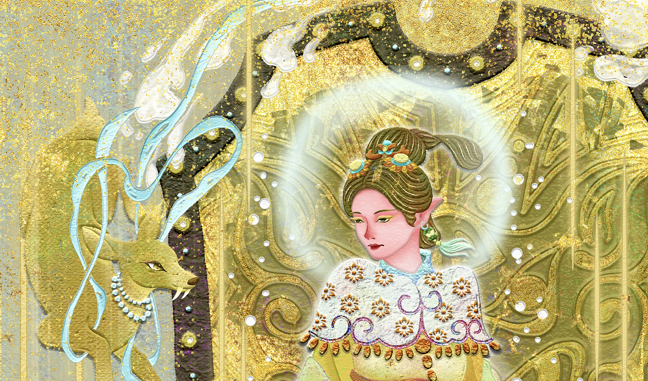 二十八星宿·四土星君（图ZNDA0NTc1ODAw） - 艺术插画 - 站酷设计师插画师奇点原创素材 - 站酷ZCOOL