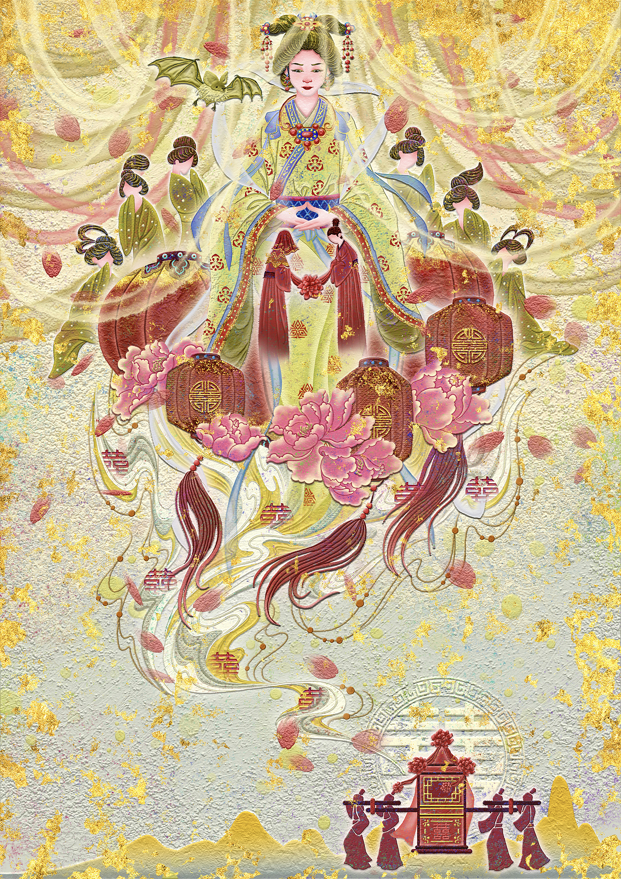 二十八星宿·四土星君（图ZNDA0NTc1ODA4） - 艺术插画 - 站酷设计师插画师奇点原创素材 - 站酷ZCOOL