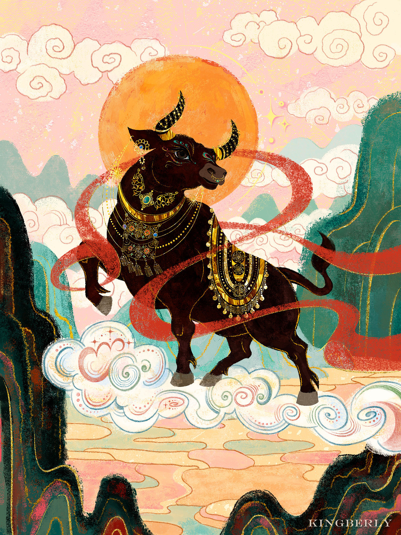 “辰光生肖·风物绘”（图ZNDA0NTgyMTY0） - 商业插画 - 站酷设计师Kingberly原创素材 - 站酷ZCOOL