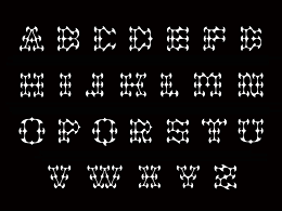 一组A-Z(字母)设计