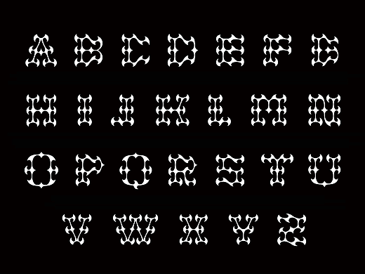 一组A-Z(字母)设计