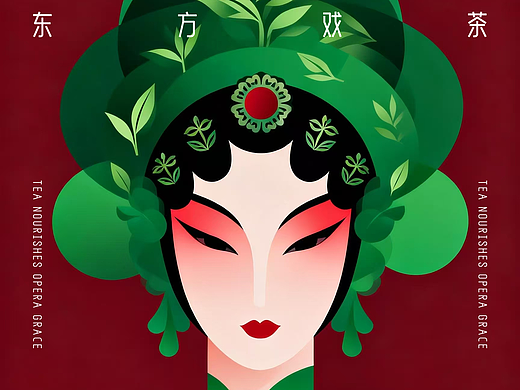 霸王茶姬概念海报