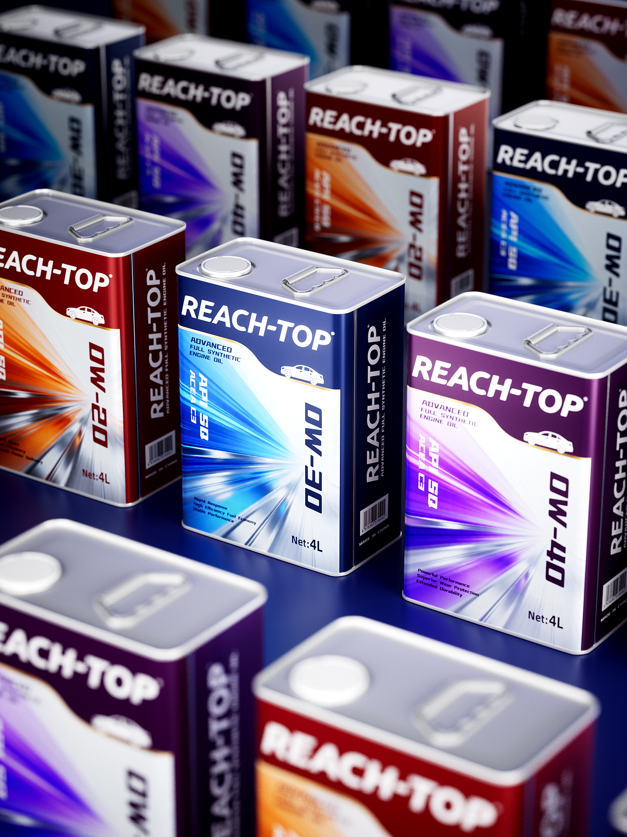 包装 | REACH-TOP先进系列发动机油（外贸版）包装设计（图ZNDA0NTkxNDg4） - 其他工业/产品 - 站酷设计师漫侃设计原创素材 - 站酷ZCOOL