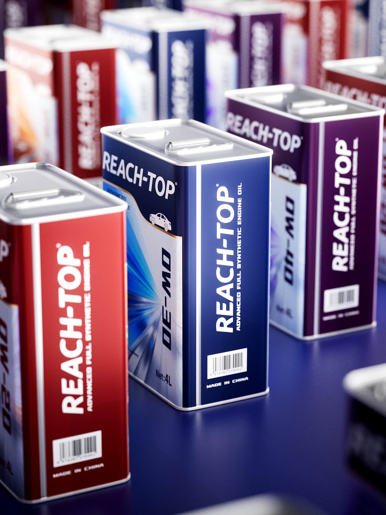 包装 | REACH-TOP先进系列发动机油（外贸版）包装设计（图ZNDA0NTkxNTM2） - 其他工业/产品 - 站酷设计师漫侃设计原创素材 - 站酷ZCOOL