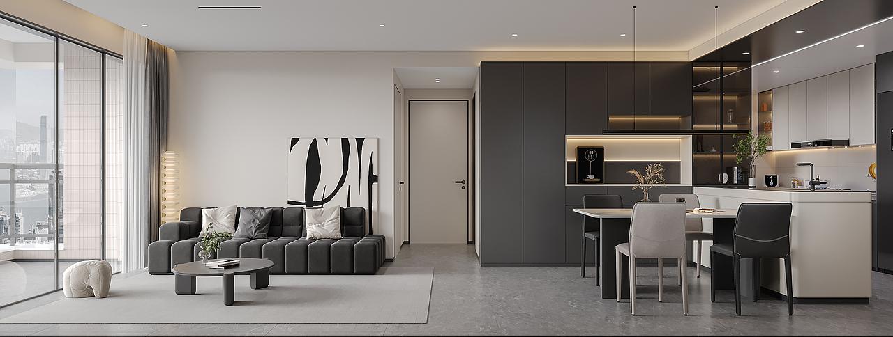 黑白序章 | 极简主义的都市栖居（图ZNDA0NTkyMDI4） - 家装设计 - 站酷设计师Z777696306原创素材 - 站酷ZCOOL