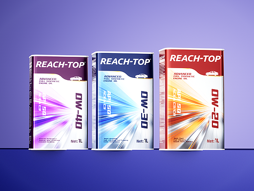 包装 | REACH-TOP先进系列发动机油（外贸版）包装设计