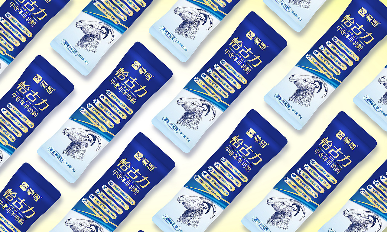 少白品牌X蒙恩怡古力中老年羊奶粉包装设计（图ZNDA0NTk5Njcy） - 包装 - 站酷设计师少白品牌包装设计原创素材 - 站酷ZCOOL