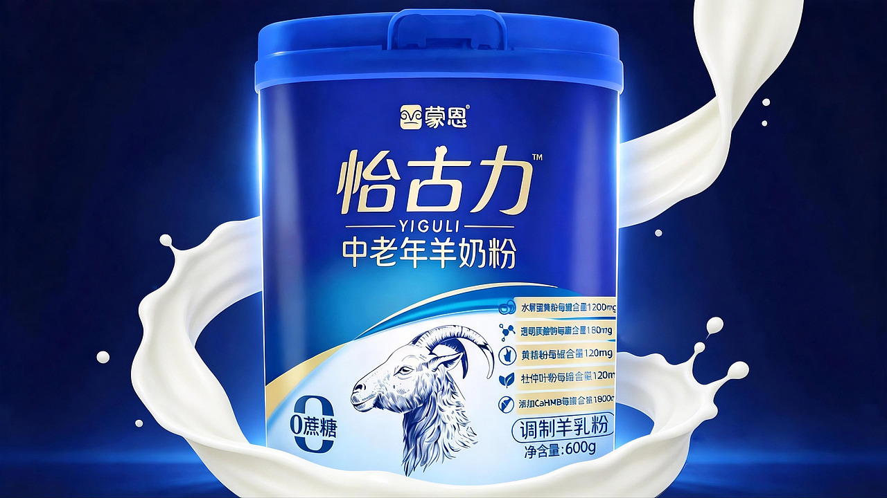 少白品牌X蒙恩怡古力中老年羊奶粉包装设计（图ZNDA0NTk5Njk2） - 包装 - 站酷设计师少白品牌包装设计原创素材 - 站酷ZCOOL