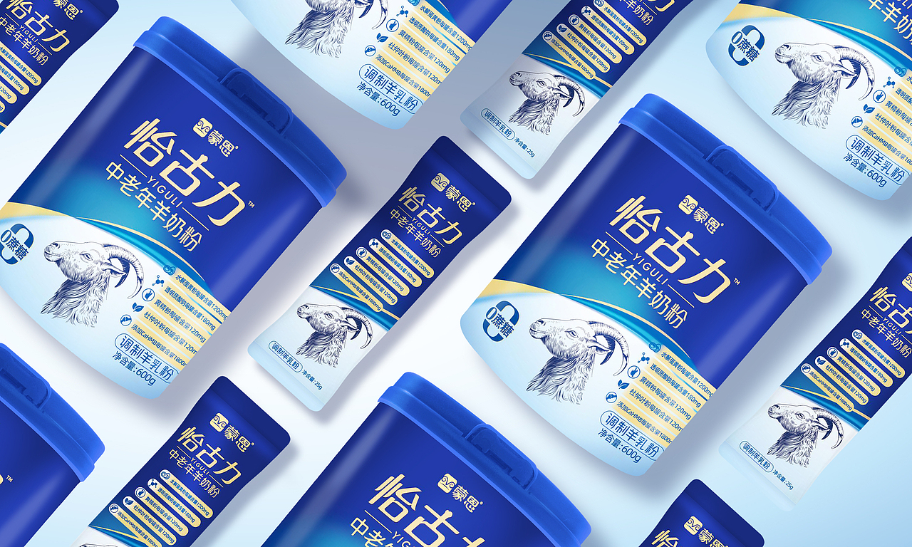 少白品牌X蒙恩怡古力中老年羊奶粉包装设计（图ZNDA0NTk5Njgw） - 包装 - 站酷设计师少白品牌包装设计原创素材 - 站酷ZCOOL