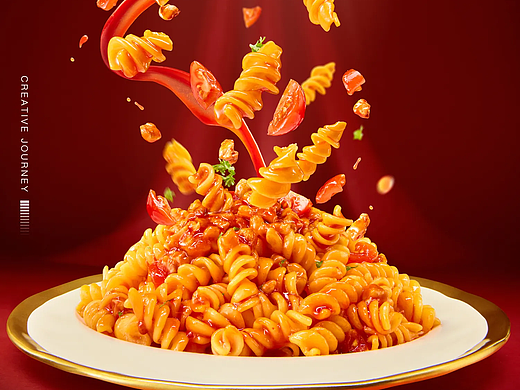 全案线下美食创意海报 | 空刻意面 