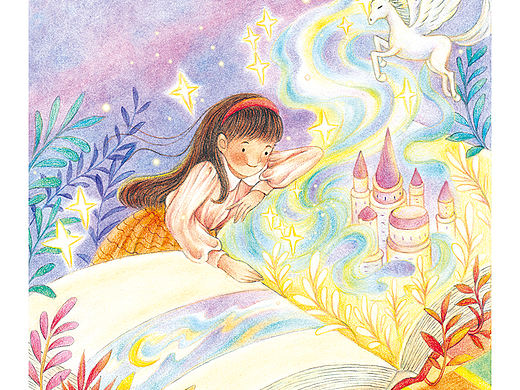 【彩铅插画】这个月画的杂志封面插图♥