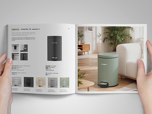 AIGC生图场景精修 中英文德国产品画册排版InDesign
