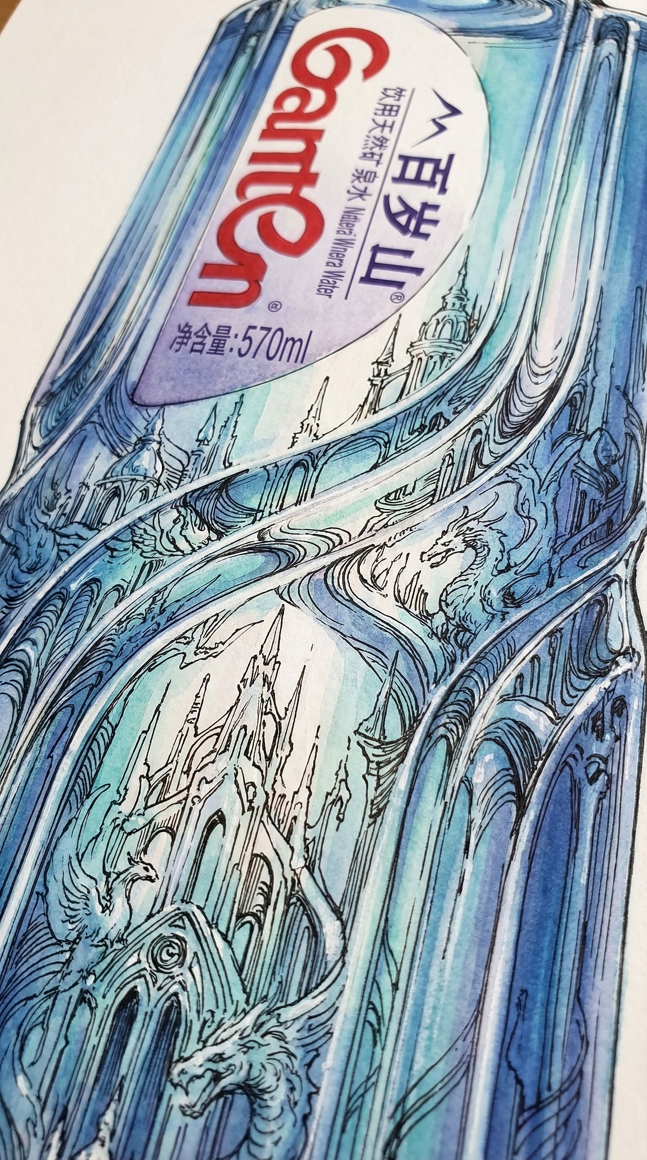 用AI做【百岁山矿泉水】广告短片（图ZNDA0NjE5NjIw） - AI作品 - 站酷设计师设计师大大卷原创素材 - 站酷ZCOOL