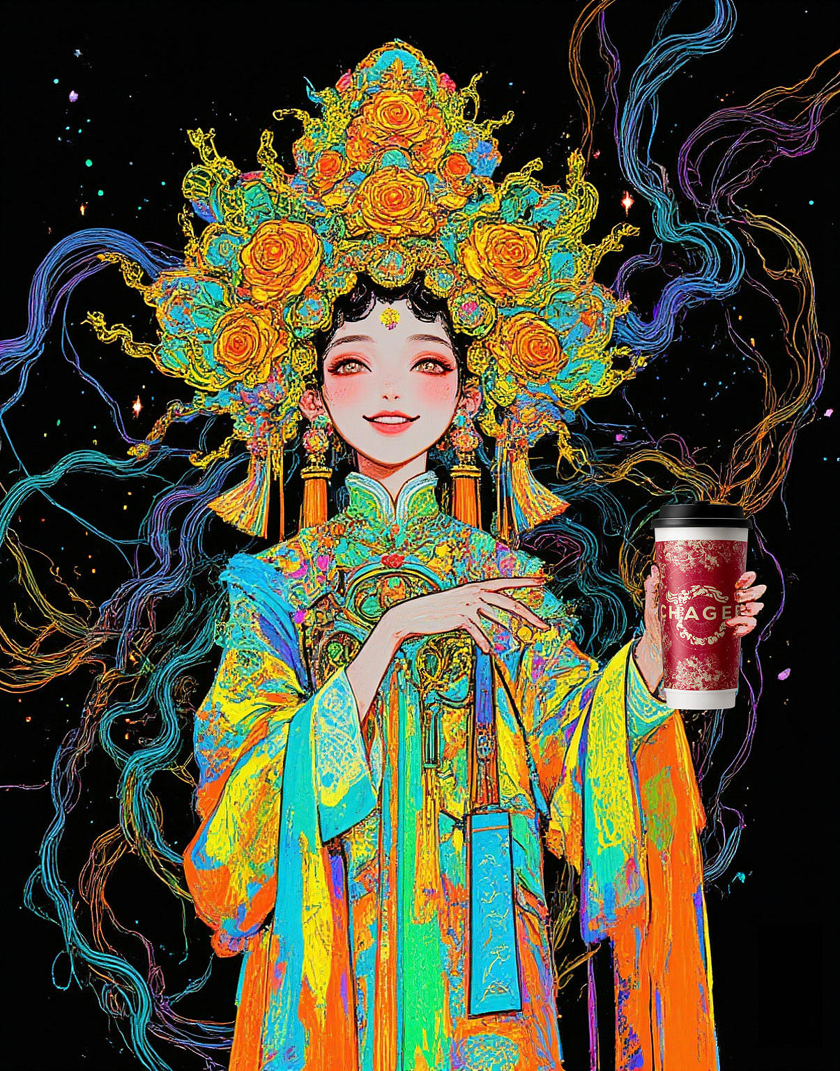 “C”位觉醒 | 饮下整片星域的加冕礼（图ZNDA0NjE5OTUy） - AI作品 - 站酷设计师四角星Orange原创素材 - 站酷ZCOOL