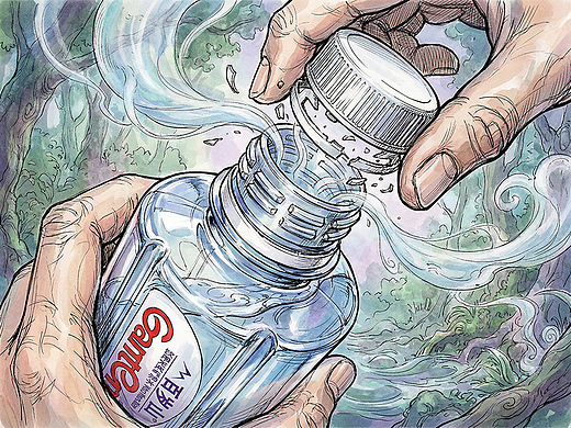 用AI做【百岁山矿泉水】广告短片